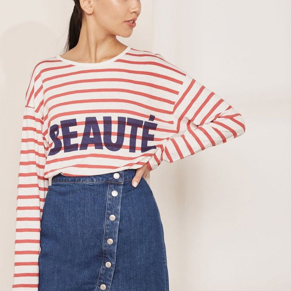 J. Crew Striped Long Sleeve Tee